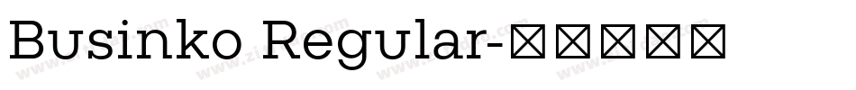 Businko Regular字体转换